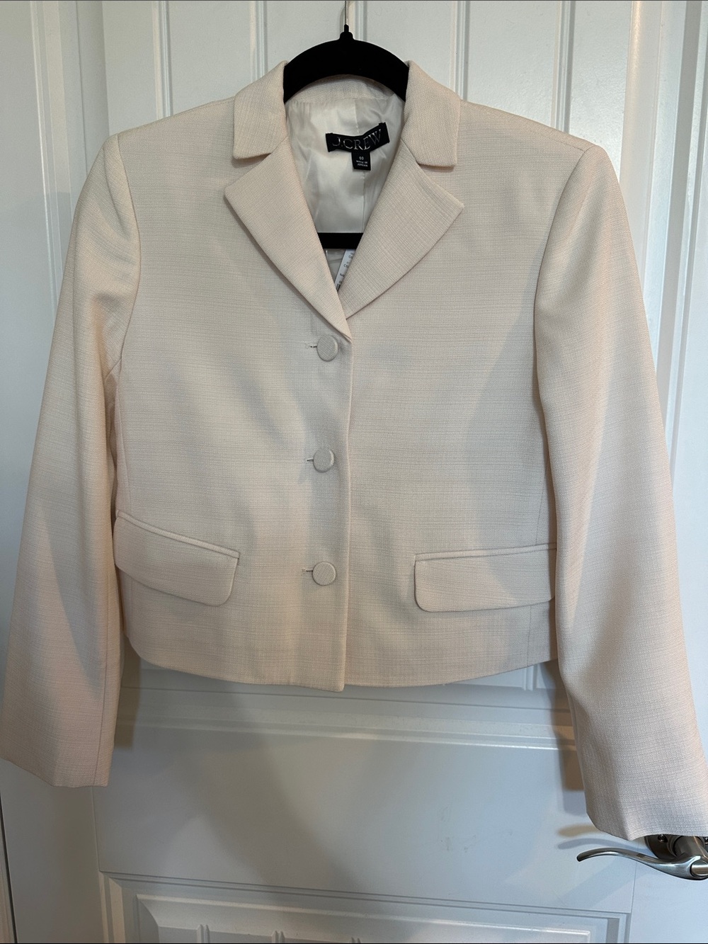 J. Crew Lenore lady blazer in luster canvas - Summer Linen - Picture 8 of 8